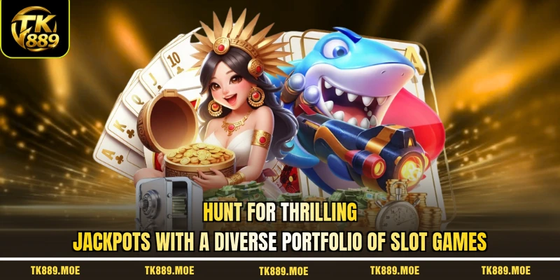 Hunt for thrilling Jackpots with a diverse portfolio of Slot games